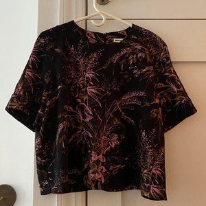 Whistles Black Short Sleeved Top
